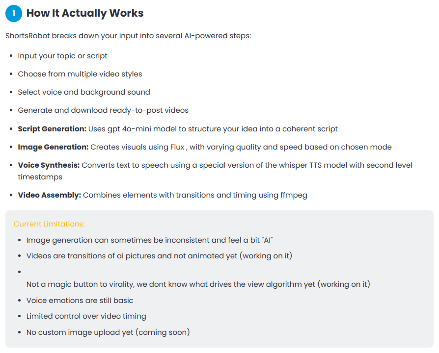 ShortsRobot Overview